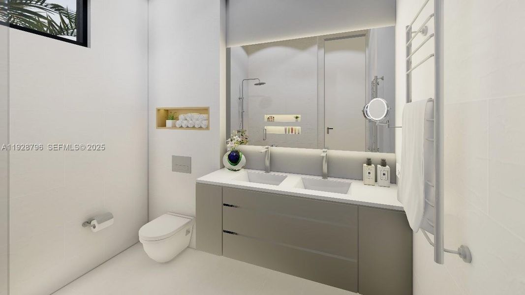 Furnished interior view inside a new home in , Miami Shores (Image 8). Furnished interior view inside a new home in , Miami Shores (Image 8).