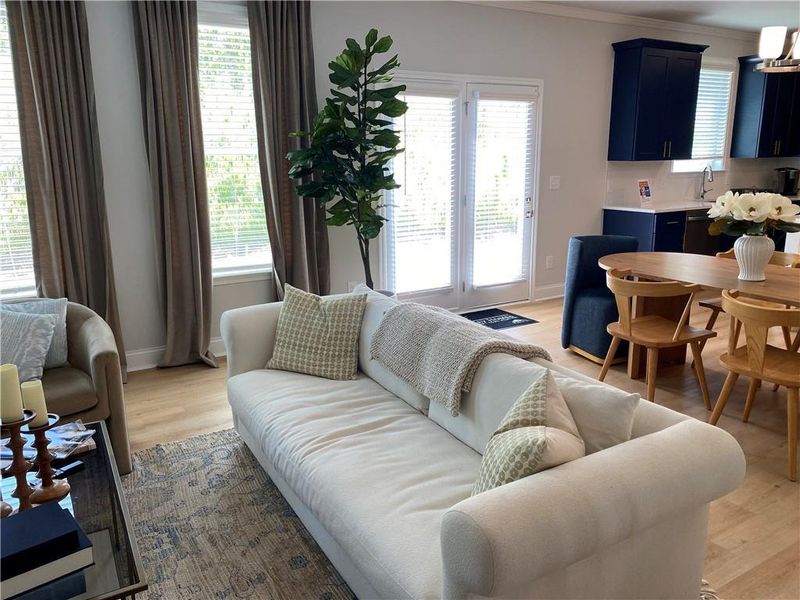 Furnished interior view inside a new home in Stratford Square, Lawrenceville (Image 8).