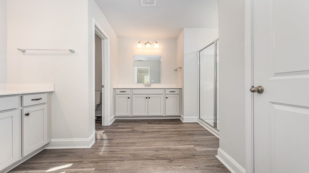 Representative furnished interior of a home built from the HARBOR OAK by D.R. Horton in Auberon Woods, Conway (Image 16).
