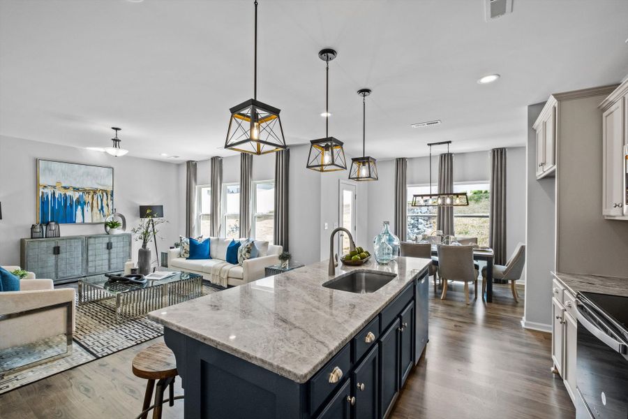 Furnished interior in a model home at Edgewater - Cottage Greens in Lancaster (Image 28).