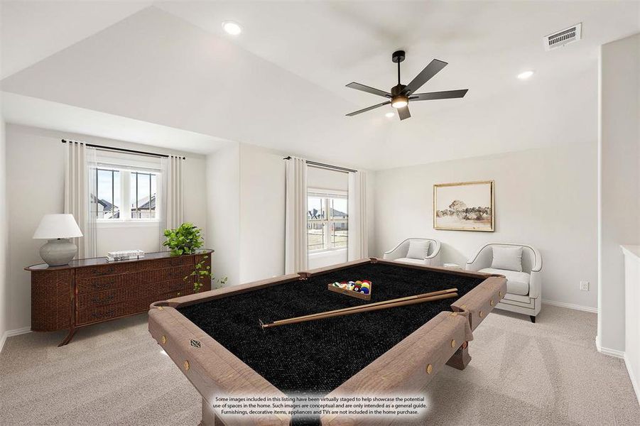 Furnished interior view inside a new home in Creekview Meadows, Pilot Point (Image 17).