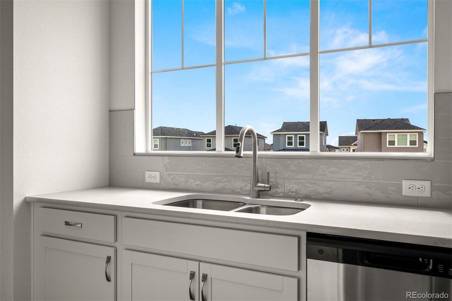 Furnished interior view inside a new home in Revel Crossing at Wolf Ranch – The Ascent Collection, Colorado Springs (Image 9).