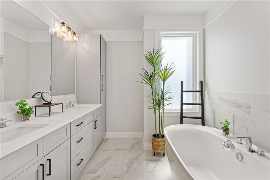 Furnished interior view inside a new home in , Atlanta (Image 17).
