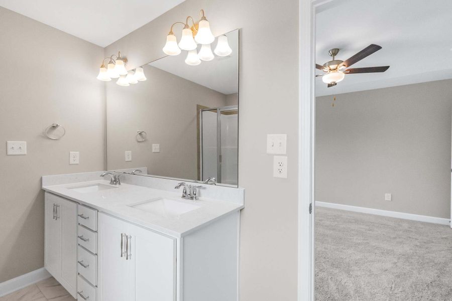 Representative furnished interior of a home built from the Springfield by Caviness & Cates Communities in Sutherland Station at Olde Liberty, Franklinton (Image 117). Representative furnished interior of a home built from the Springfield by Caviness & Cates Communities in Sutherland Station at Olde Liberty, Franklinton (Image 117).