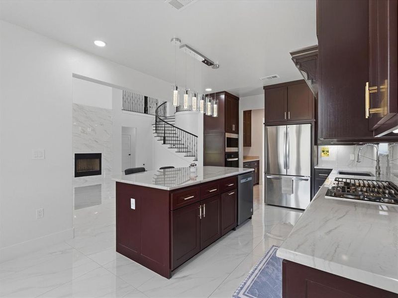 Furnished interior view inside a new home in , Krum (Image 13).
