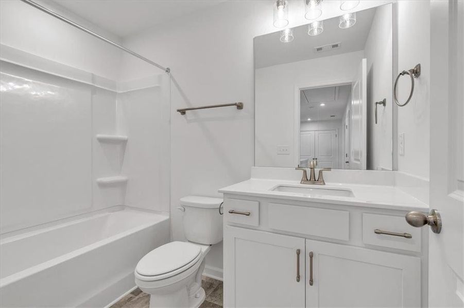 Furnished interior view inside a new home in The View at Groover's Lake, Lithia Springs (Image 5).