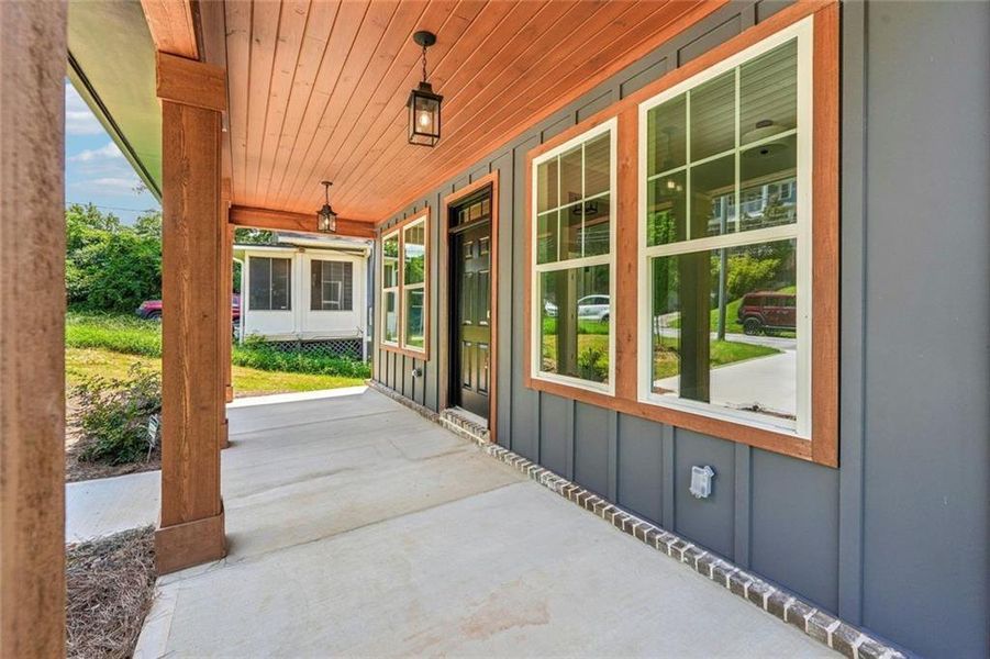 Exterior details and patio area of a home in , Atlanta (Image 3). Exterior details and patio area of a home in , Atlanta (Image 3).