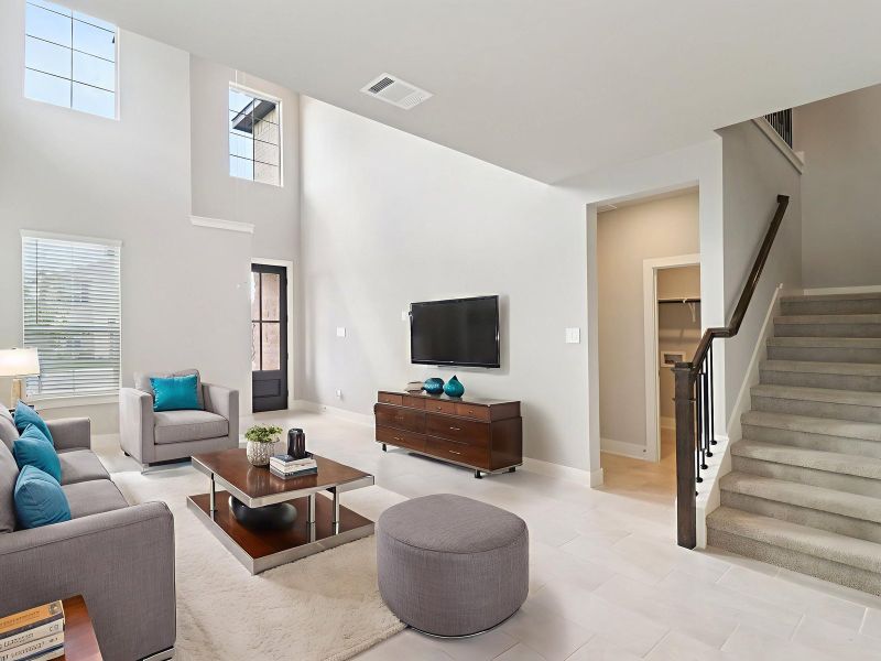 Furnished interior view inside a new home in Kallison Ranch, San Antonio (Image 3).