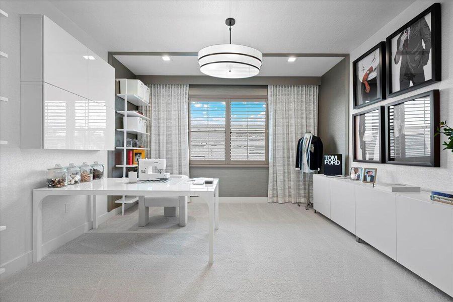 Furnished interior view inside a new home in Apex at Avenir, Palm Beach Gardens (Image 18).