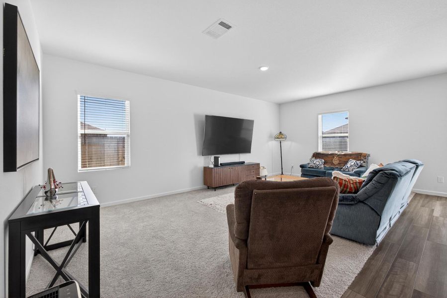 Furnished interior view inside a new home in Harrington Trails at The Canopies, New Caney (Image 17).