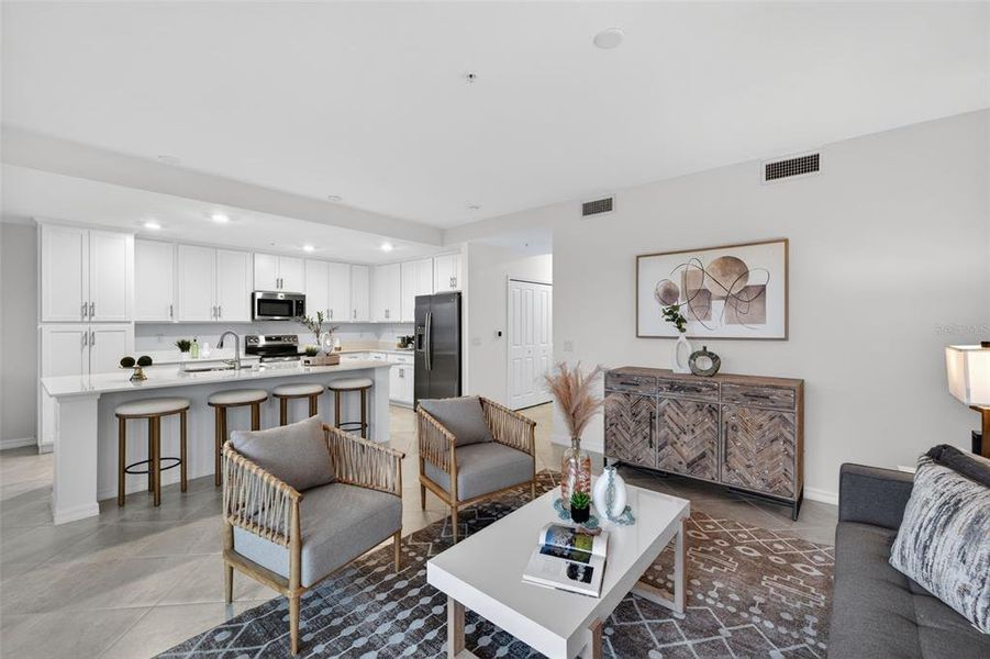 Furnished interior view inside a new home in Heritage Landing, Punta Gorda (Image 24).