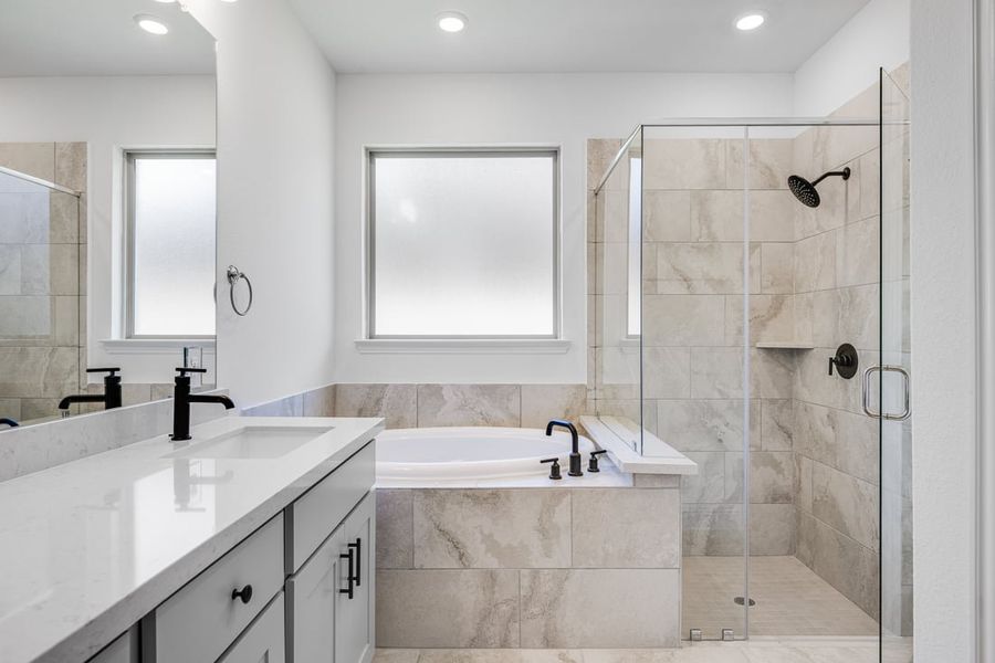 Representative furnished interior of a home built from the Camelia by Taylor Morrison in Stoneridge, Melissa (Image 13).