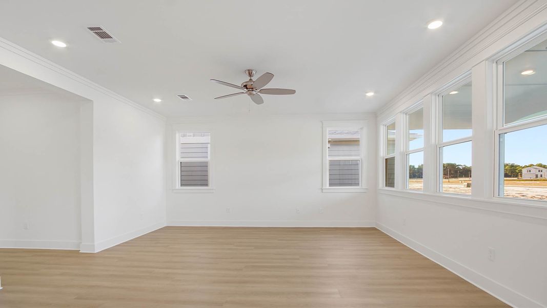 Representative unfurnished interior of a home built from the Trenton by D.R. Horton in Parkside, Santa Rosa Beach (Image 25).