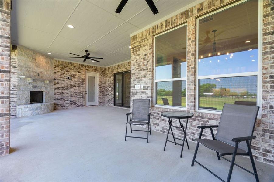 Another View of the Extended Patio