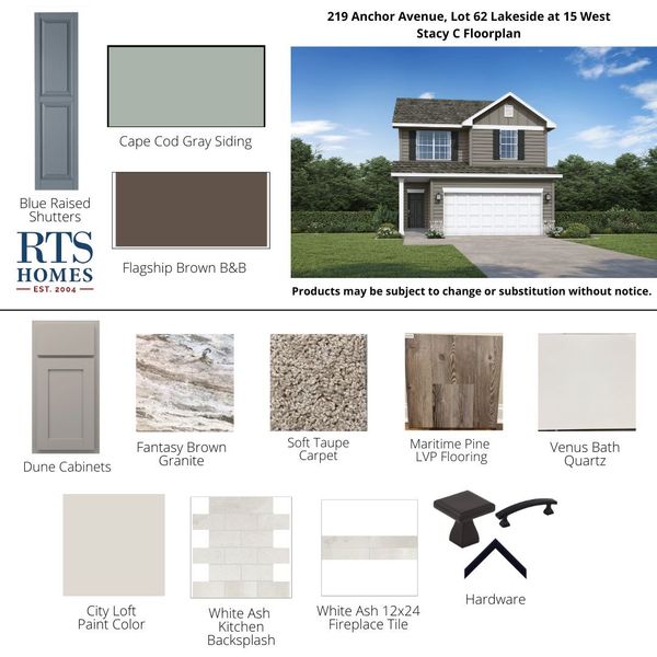 2D floor plan layout of this home in Lakeside at Fifteen West, Hinesville, GA (Image 4).