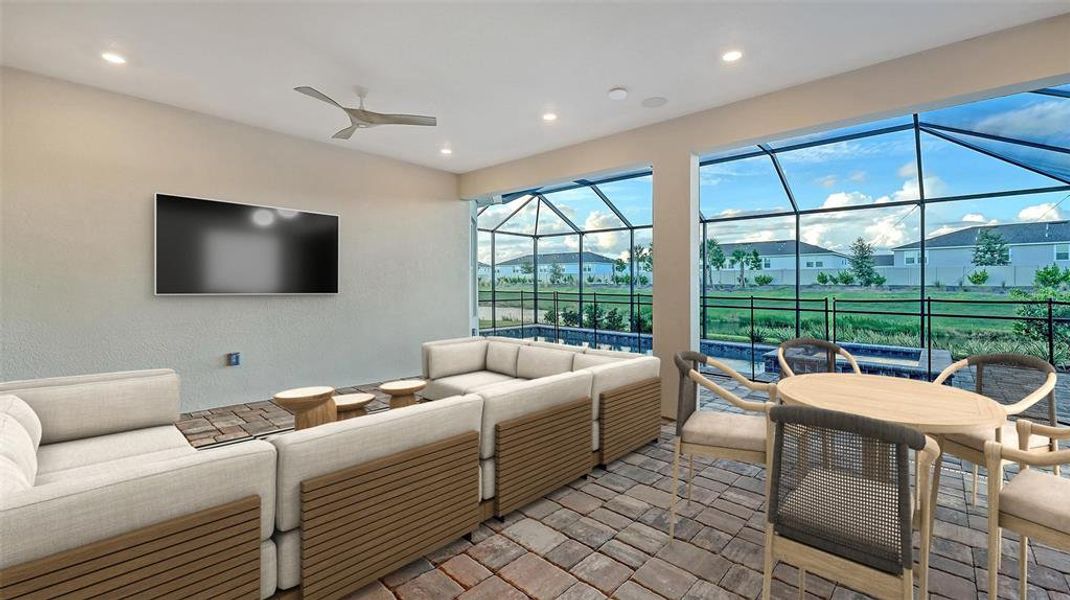 Furnished interior view inside a new home in Esplanade at Azario Lakewood Ranch, Lakewood Ranch (Image 43).