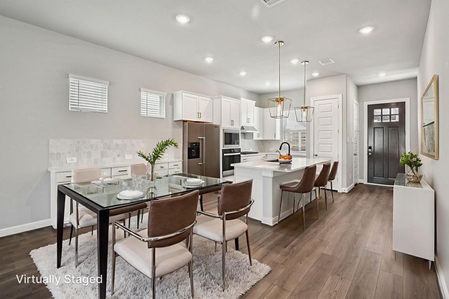 Furnished interior view inside a new home in Spring Brook Village - Luxe Series, Houston (Image 11).