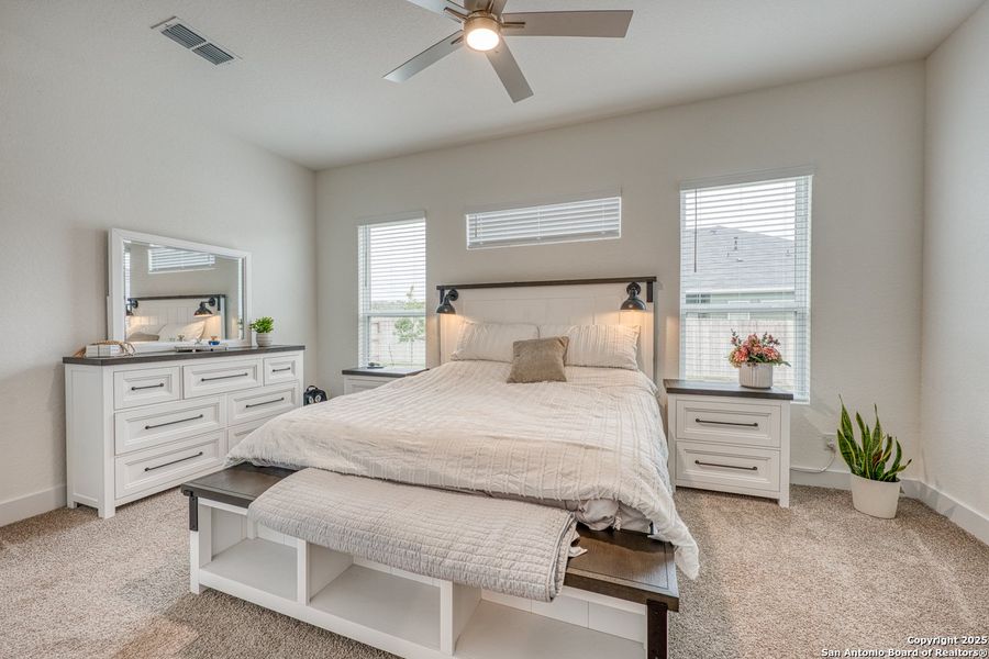 Furnished interior view inside a new home in Hunters Ranch, San Antonio (Image 12). Furnished interior view inside a new home in Hunters Ranch, San Antonio (Image 12).