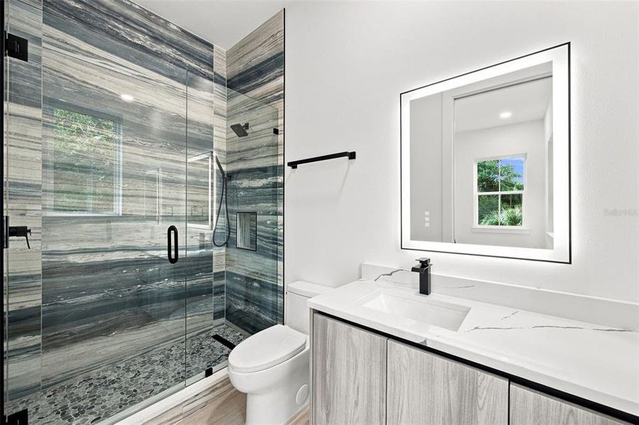 Furnished interior view inside a new home in , Sarasota (Image 8).