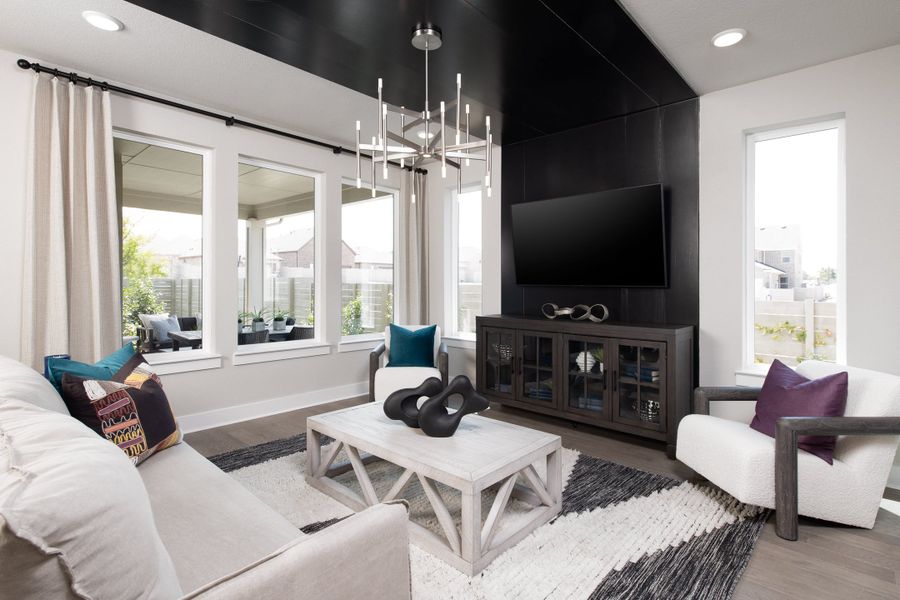 Representative furnished interior of a home built from the Poppy by Tri Pointe Homes in The Retreat at Harvest, Argyle (Image 6).