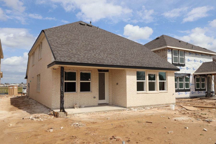 Backyard with covered patio - still under construction!