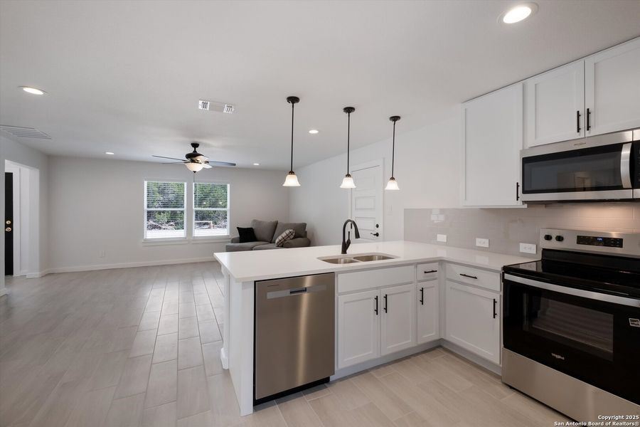 Furnished interior view inside a new home in , Bandera (Image 7). Furnished interior view inside a new home in , Bandera (Image 7).