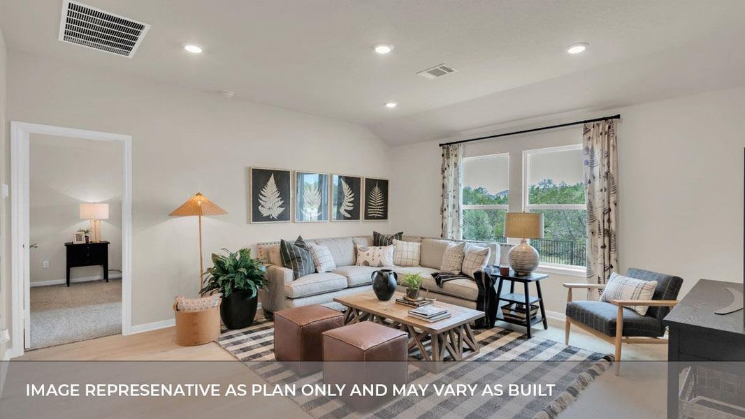 Furnished interior view inside a new home in Thunder Rock, Marble Falls (Image 20).