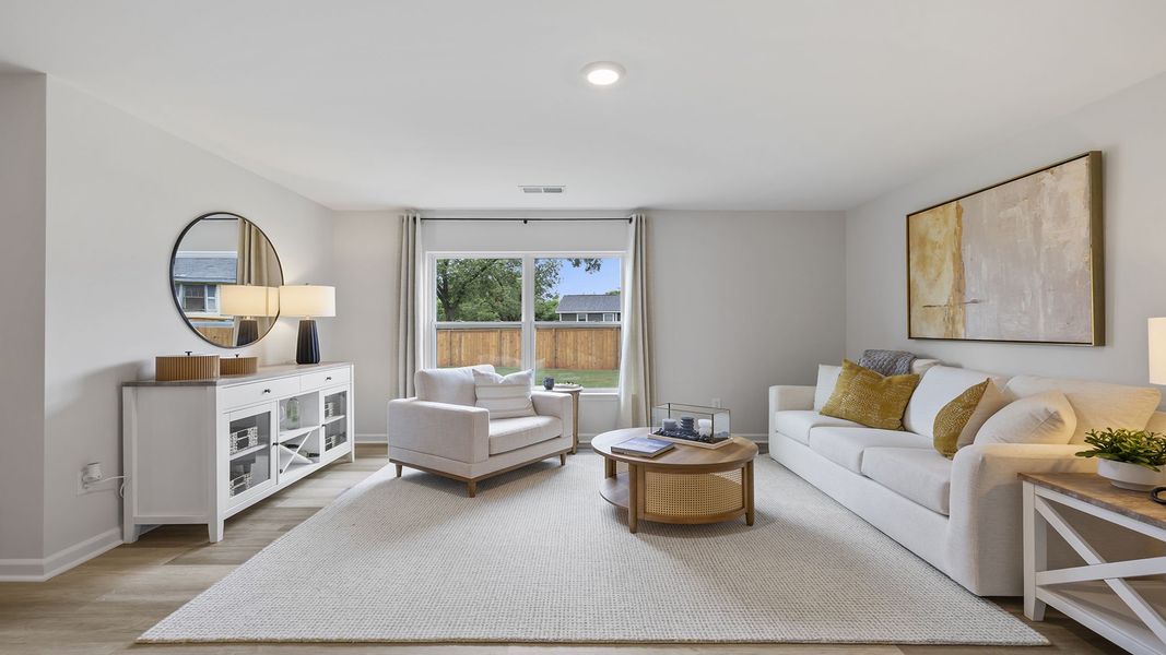 Representative furnished interior of a home built from the Cali by D.R. Horton in Rocky River Ridge, Anderson (Image 26).