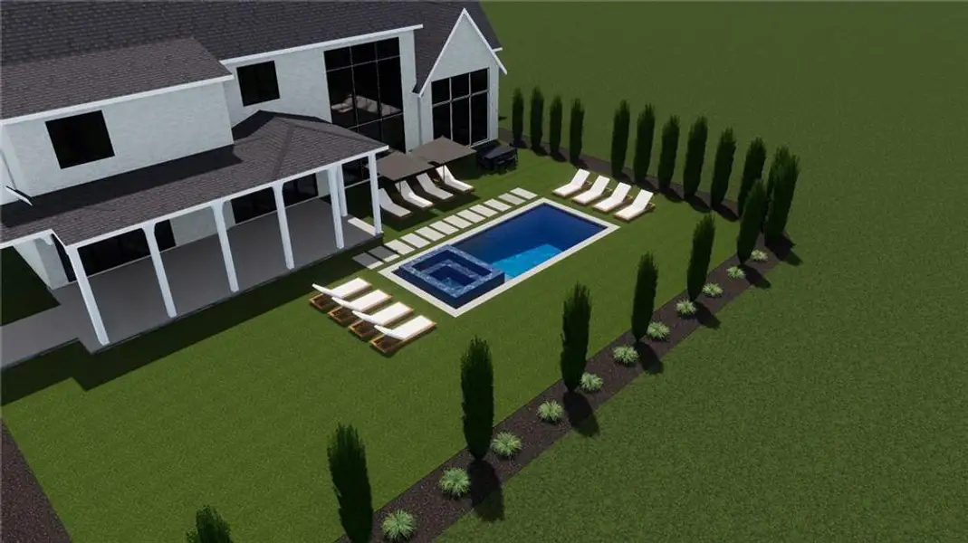 Exterior rendering of this home design in , Alpharetta, GA (Image 5). Exterior rendering of this home design in , Alpharetta, GA (Image 5).