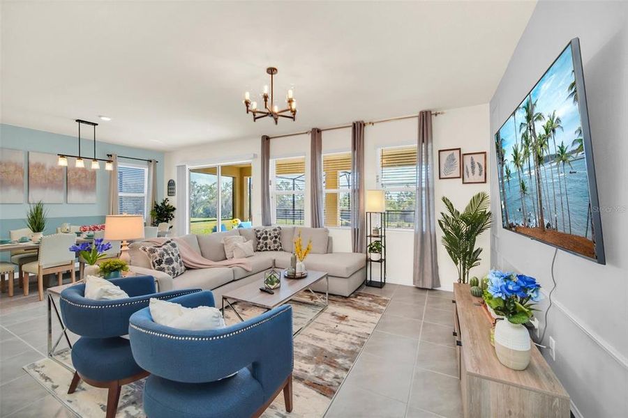 Furnished interior view inside a new home in , Davenport (Image 26). Furnished interior view inside a new home in , Davenport (Image 26).