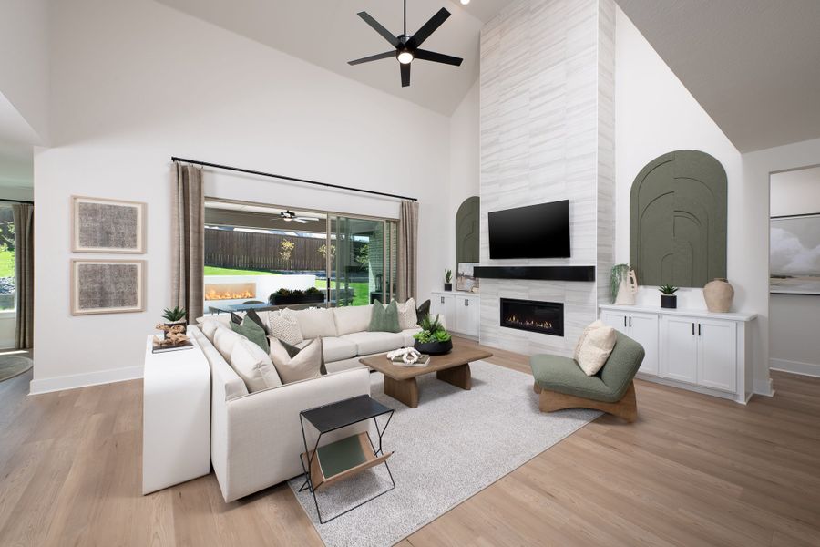 Representative furnished interior of a home built from the Owen by Tri Pointe Homes in Somerset Park, Rockwall (Image 5).