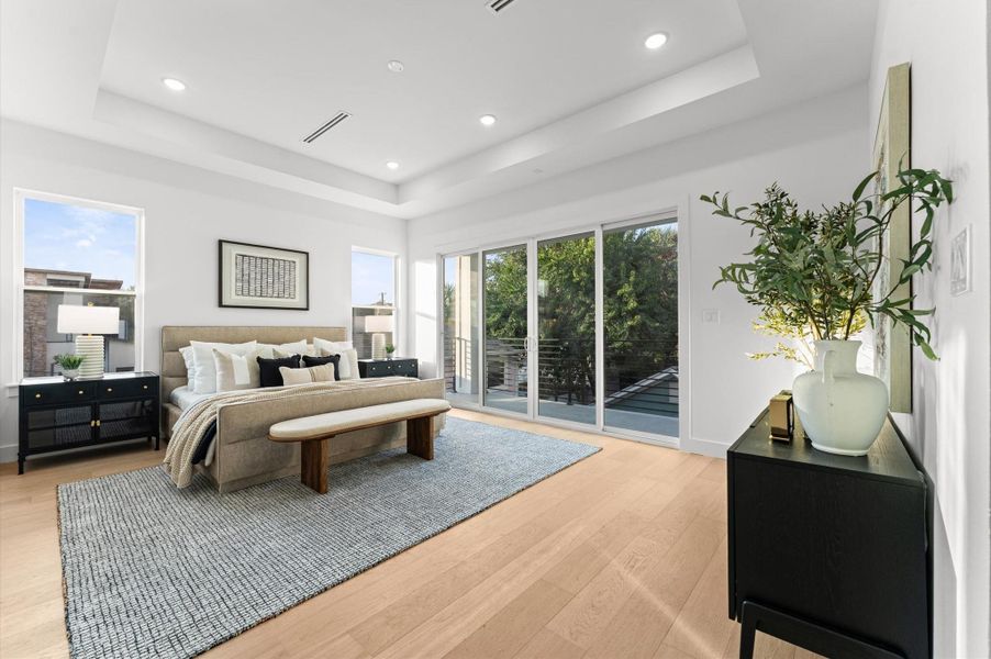 Furnished interior view inside a new home in , Houston (Image 31).