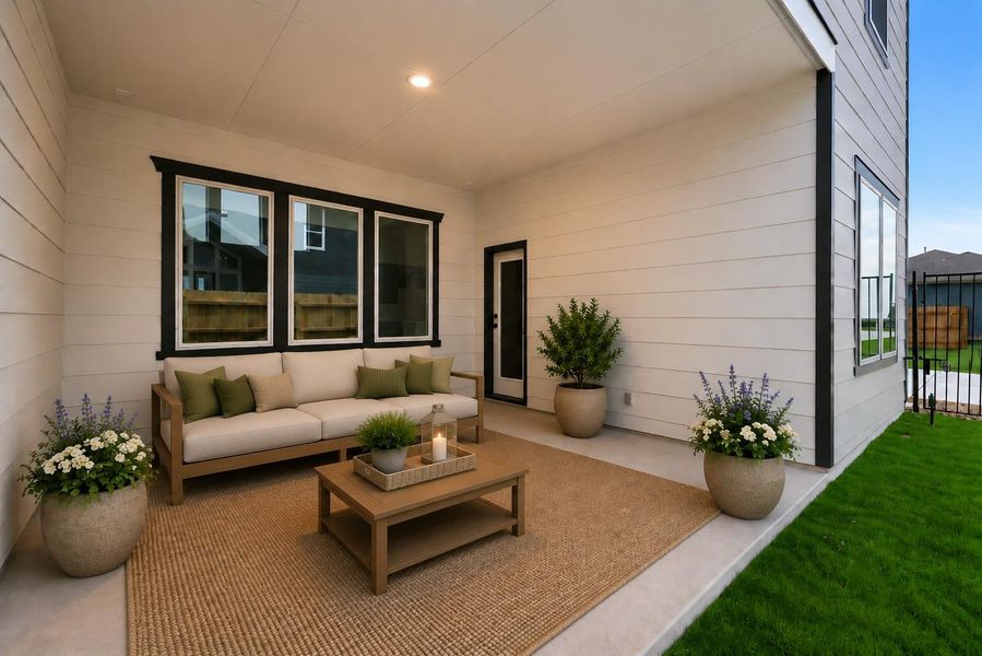*Virtually Staged Covered Patio*