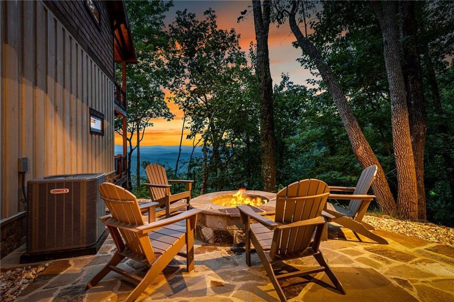 Exterior details and patio area of a home in , Ellijay (Image 24).