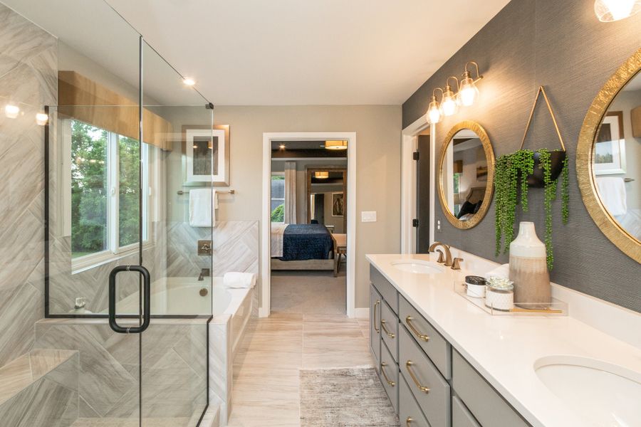Representative furnished interior of a home built from the Wyatt by Fischer Homes in Twin Lakes, Hoschton (Image 64).
