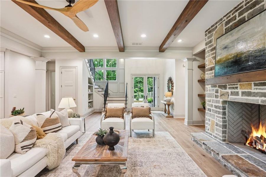 Furnished interior view inside a new home in , Marietta (Image 15).