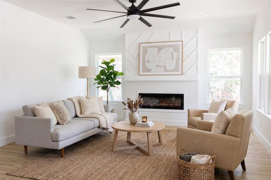 Furnished interior view inside a new home in , Fort Worth (Image 9). Furnished interior view inside a new home in , Fort Worth (Image 9).