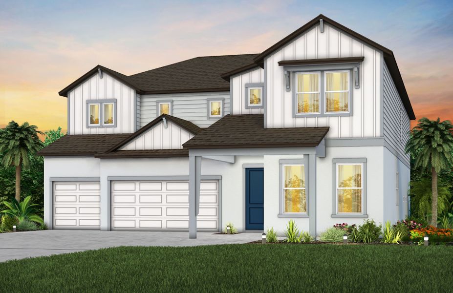 Representative exterior photo of a completed home built from the Roseland by Pulte Homes in Riversong, Parrish, FL (Image 23).