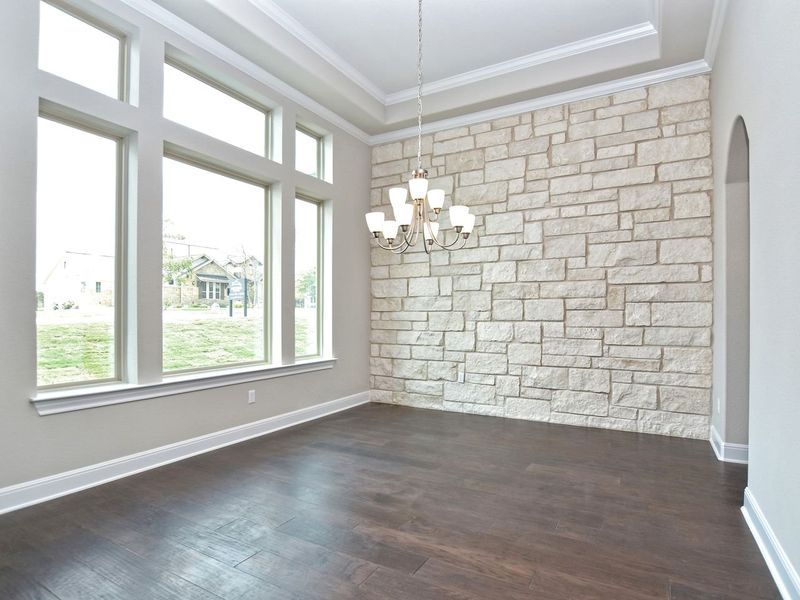 Representative unfurnished interior of a home built from the Coronado I by Giddens Homes in Clearwater Ranch, Liberty Hill (Image 112).