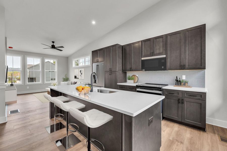 Furnished interior view inside a new home in BelleWether, Chattanooga (Image 4).