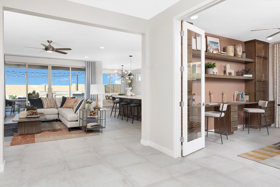 Representative furnished interior of a home built from the Dove by Mattamy Homes in Bella Vista Farms, Queen Creek (Image 10). Representative furnished interior of a home built from the Dove by Mattamy Homes in Bella Vista Farms, Queen Creek (Image 10).