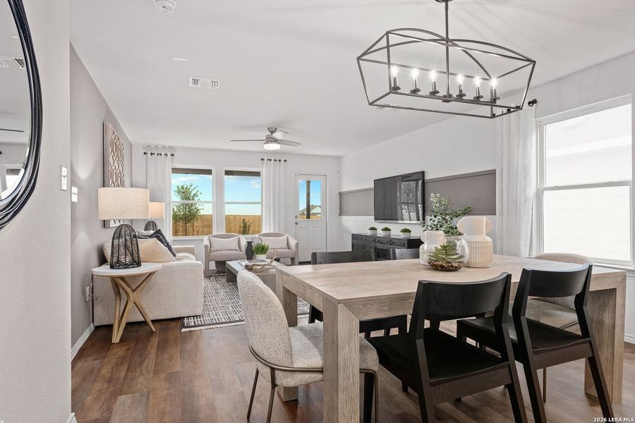 Furnished interior view inside a new home in Meadows at Clear Springs, New Braunfels (Image 4).