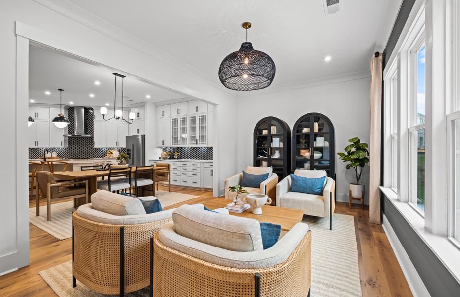Furnished interior view inside a new home in Olmsted, Huntersville (Image 35). Furnished interior view inside a new home in Olmsted, Huntersville (Image 35).