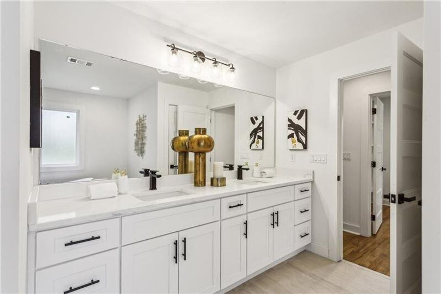 Furnished interior view inside a new home in , Atlanta (Image 9).