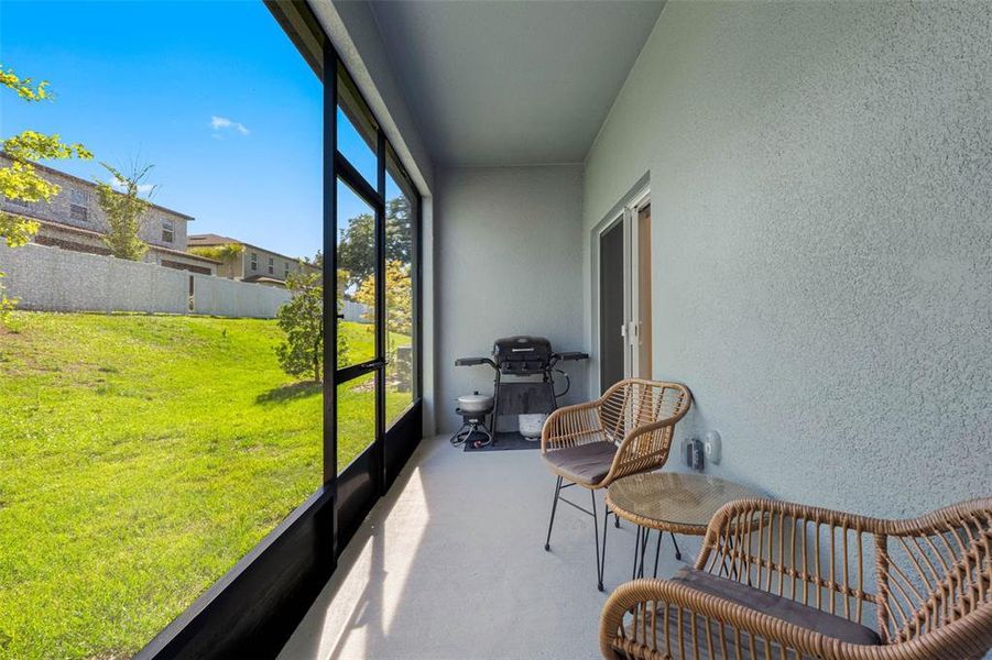 Exterior details and patio area of a home in , Zephyrhills (Image 24).