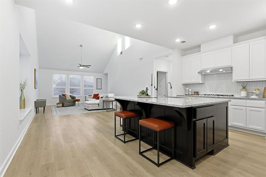 Furnished interior view inside a new home in Grand Central Park: 40ft. lots, Conroe (Image 8). Furnished interior view inside a new home in Grand Central Park: 40ft. lots, Conroe (Image 8).