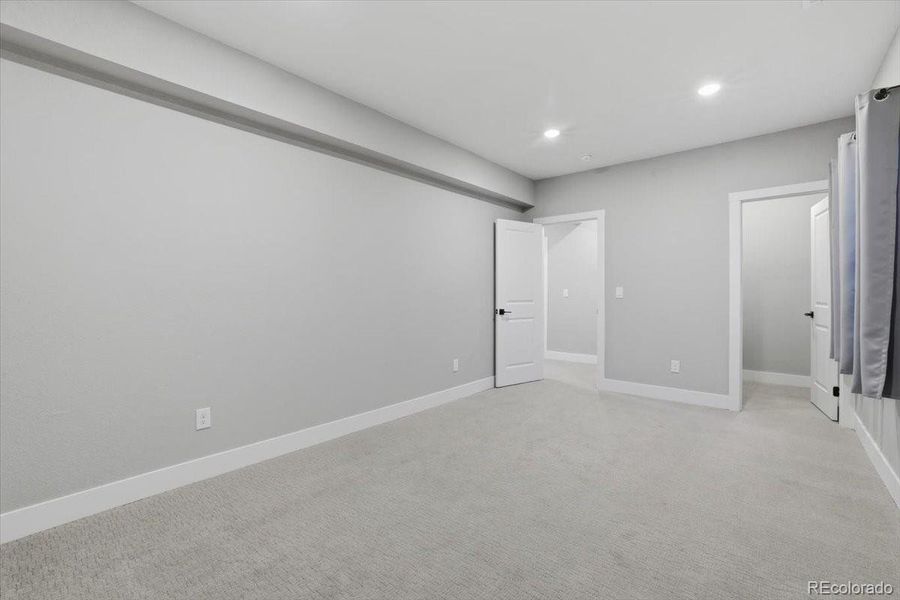 The fourth bedroom also has a walk-in closet.