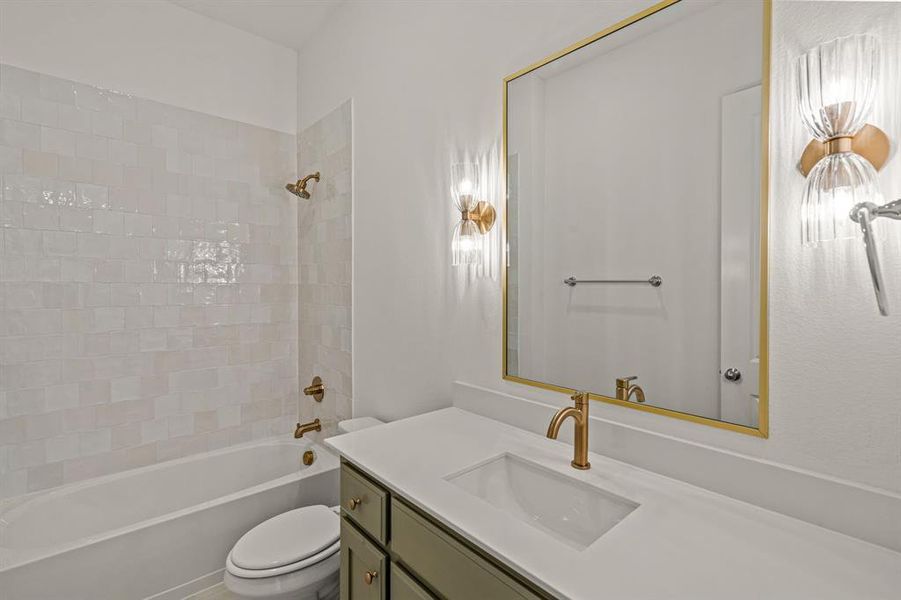 Furnished interior view inside a new home in The Bluffs at Parks of Aledo, Aledo (Image 5).