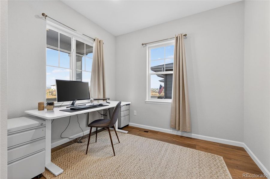 Furnished interior view inside a new home in Prelude at The Aurora Highlands, Aurora (Image 11).