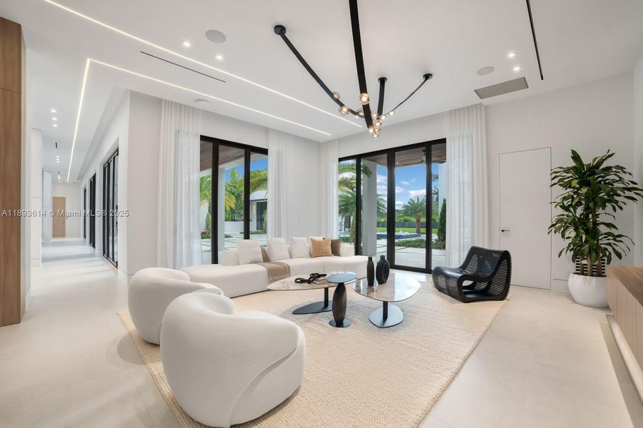 Furnished interior view inside a new home in , Miami (Image 27).